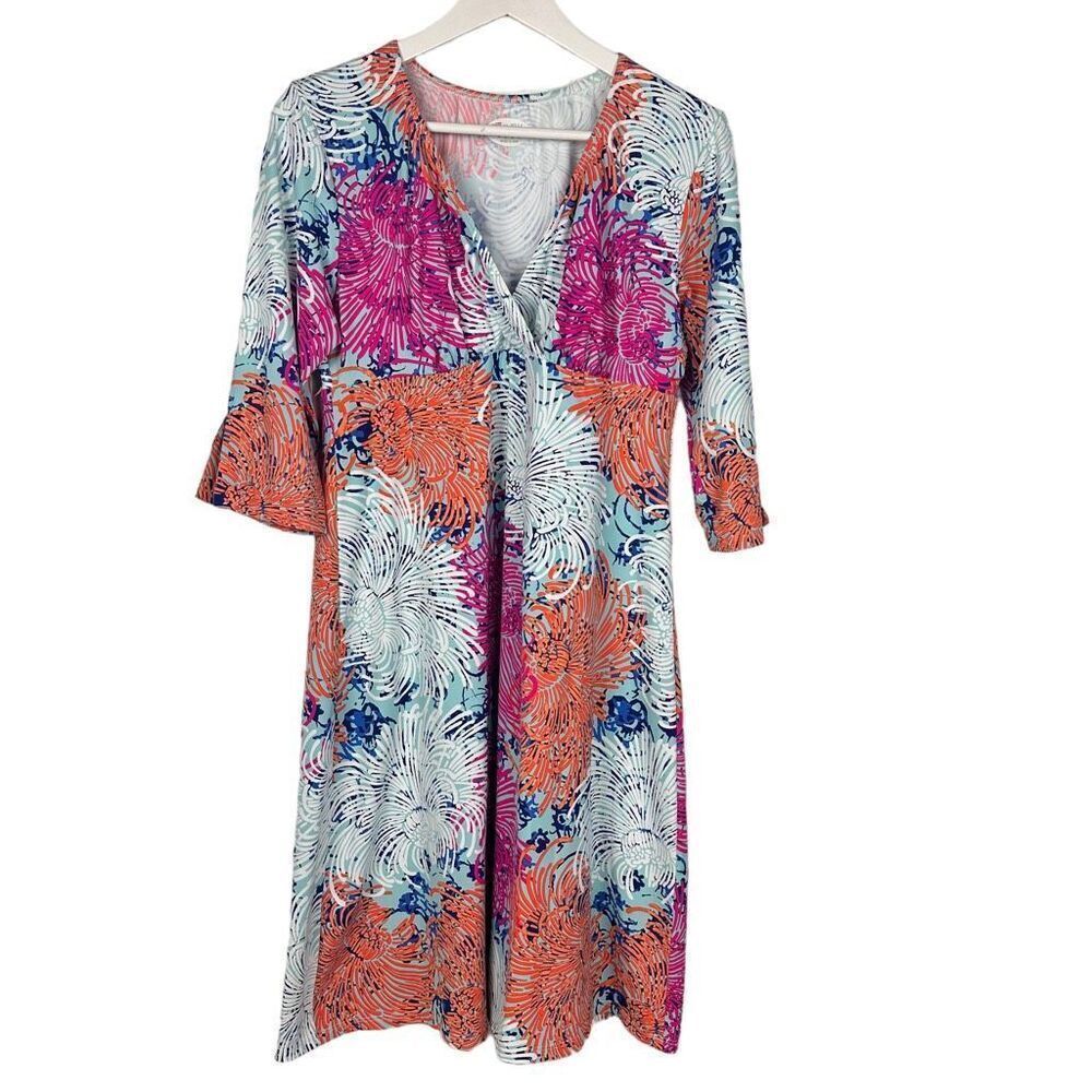 Spunk Wear Floral Flower Active Beach Dress size Large